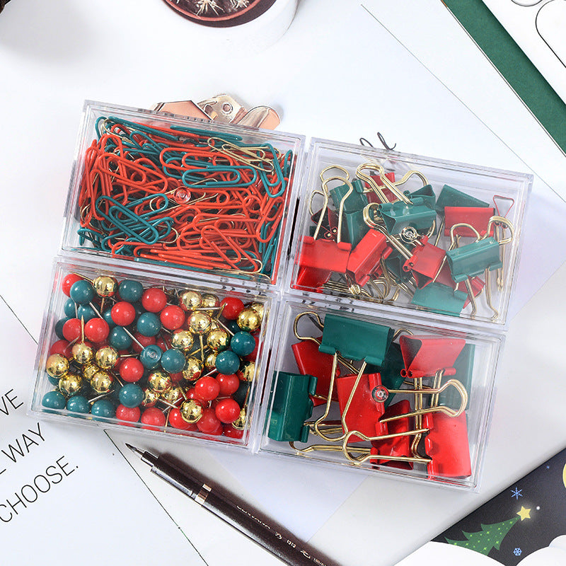 Wholesale Christmas Transparent Cultural Thumbtack Ticket Clip
